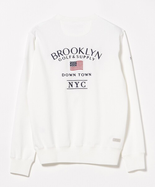 BEAMS GOLF（ビームスゴルフ）の「〈MEN〉 PURPLE LABEL / BROOKLYN ロゴ プルオーバー（吸水速乾・UVカット）（スウェット・メンズ・ネイビー/ホワイト/グレー・MEDIUM/SMALL/X-LARGE/LARGE）」の22枚目の写真