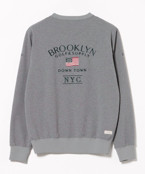 BEAMS GOLF（ビームスゴルフ）の「〈MEN〉 PURPLE LABEL / BROOKLYN ロゴ プルオーバー（吸水速乾・UVカット）（スウェット・メンズ・ネイビー/ホワイト/グレー・MEDIUM/SMALL/X-LARGE/LARGE）」の19枚目の写真