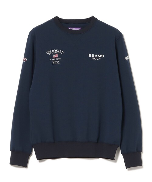 BEAMS GOLF（ビームスゴルフ）の「〈MEN〉 PURPLE LABEL / BROOKLYN ロゴ プルオーバー（吸水速乾・UVカット）（スウェット・メンズ・ネイビー/ホワイト/グレー・MEDIUM/SMALL/X-LARGE/LARGE）」の17枚目の写真