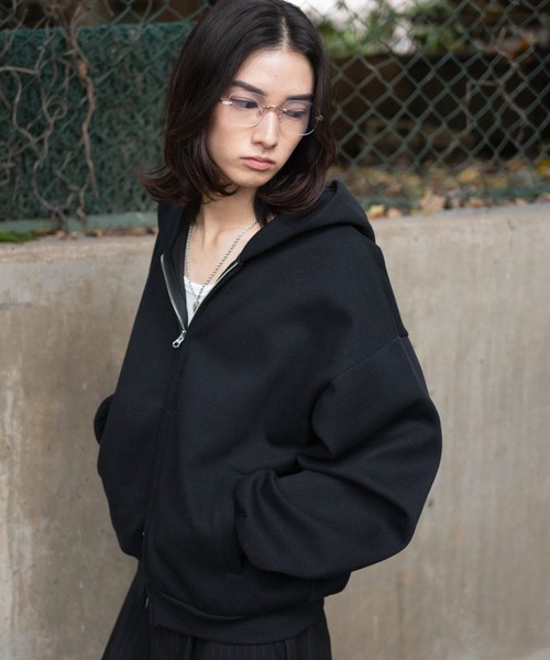 WEGO(ウィゴー)の「WEGO/【26年春新作】ボンディングZIPパーカー(パーカー・メンズ・アッシュグレー/ブラック/チャコール・SMALL/MEDIUM/LARGE)」の1枚目の写真