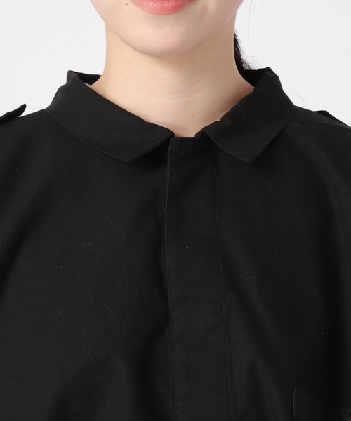 journal standard L'essage（ジャーナルスタンダードレサージュ）の「《追加》別注【ILL ONE EIGHTY/イル ワンエイティ】SLEEPING SMOCK：ブルゾン（その他アウター・レディース・カーキ/ブラック・FREE）」の7枚目の写真