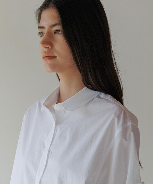 LINGSEOUL（リングソウル）の「cotton roll-up blouse-white（シャツ/ブラウス・レディース・その他・FREE）」の3枚目の写真