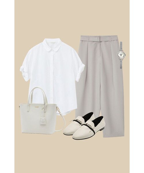 LINGSEOUL（リングソウル）の「cotton roll-up blouse-white（シャツ/ブラウス・レディース・その他・FREE）」の7枚目の写真