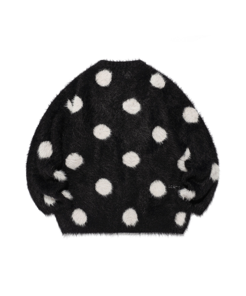 NICE GHOST CLUB(ナイスゴーストクラブ)の「FFATS DOT CARDIGAN_BLACK(NG2EFUK682A)(カーディガン/ボレロ・レディース・ブラック・L/M/S)」の2枚目の写真