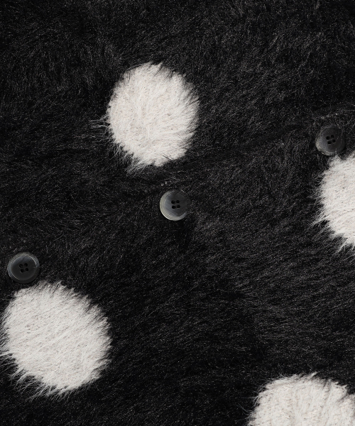 NICE GHOST CLUB(ナイスゴーストクラブ)の「FFATS DOT CARDIGAN_BLACK(NG2EFUK682A)(カーディガン/ボレロ・レディース・ブラック・L/M/S)」の4枚目の写真