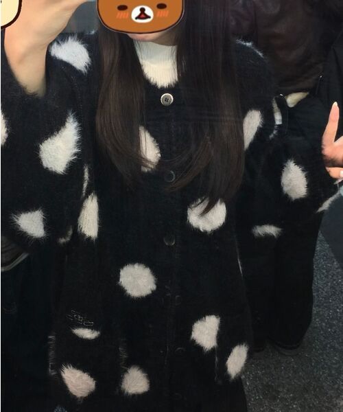 NICE GHOST CLUB(ナイスゴーストクラブ)の「FFATS DOT CARDIGAN_BLACK(NG2EFUK682A)(カーディガン/ボレロ・レディース・ブラック・L/M/S)」の9枚目の写真