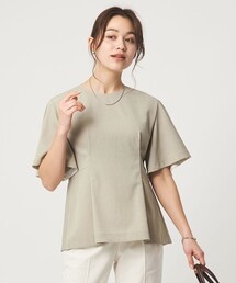 ［size SHORTあり］サラフール タック ブラウス ストレッチ 接触冷感 UVカット