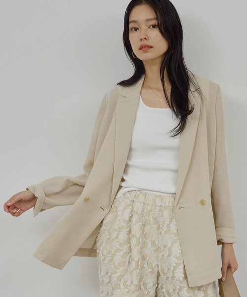 GALLARDAGALANTE(ガリャルダガランテ)の「スクエアネックタンク(ニット/セーター・レディース・ホワイト/ブラック/オレンジ・FREE)」の10枚目の写真