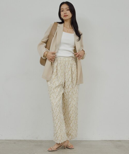 GALLARDAGALANTE(ガリャルダガランテ)の「スクエアネックタンク(ニット/セーター・レディース・ホワイト/ブラック/オレンジ・FREE)」の11枚目の写真