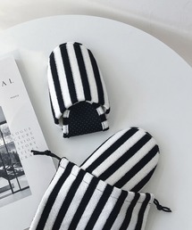 AS KNOW AS plus（アズノゥアズプラス）の「ポケッタブルストライプルームシューズ（ルームシューズ/スリッパ）」