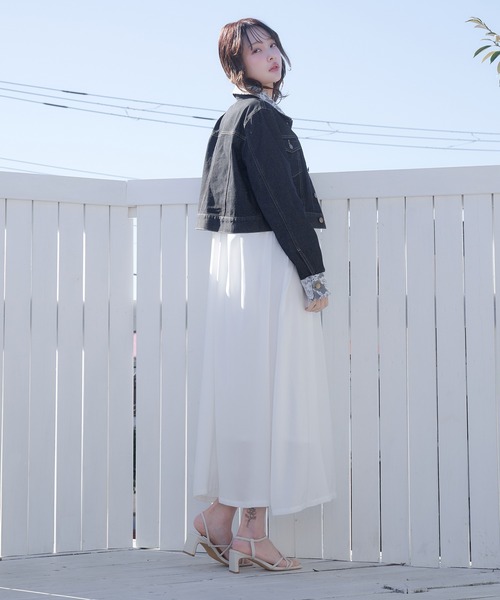 fupel(フぺル)の「lace collar denim jacket / レースカラーデニムジャケット(デニムジャケット・レディース・ブラック/アイボリー・FREE)」の16枚目の写真
