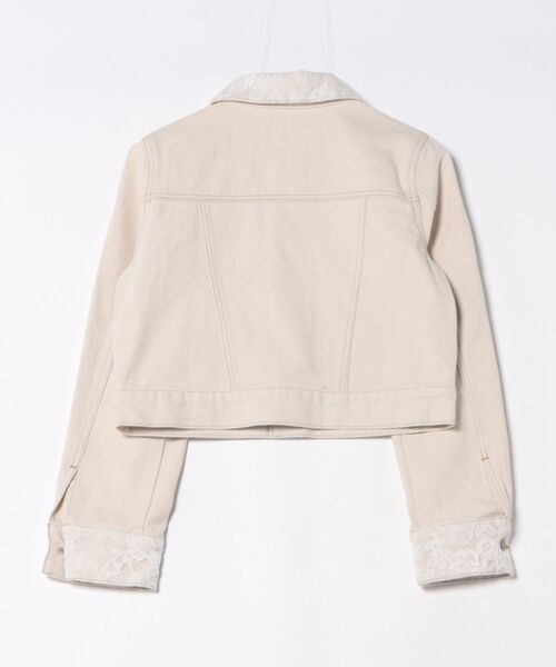 fupel(フぺル)の「lace collar denim jacket / レースカラーデニムジャケット(デニムジャケット・レディース・ブラック/アイボリー・FREE)」の9枚目の写真