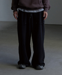 TONY LAWRENCE（トニーローレンス）の「ウォッシュドワイドシンボルロゴスウェットパンツブラック（スウェットパンツ）」