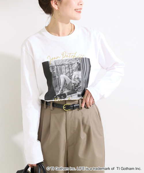 GOOD ROCK SPEED(グッドロックスピード)の「GOOD ROCK SPEED/グッドロックスピード LIFE PICTURE COLLECTION LS(Tシャツ/カットソー・レディース・ホワイト系その他/ホワイト×ホワイト/ホワイト・FREE)」の3枚目の写真