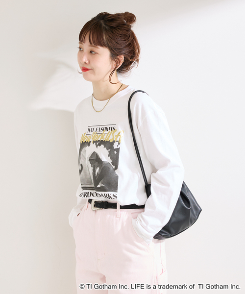 GOOD ROCK SPEED(グッドロックスピード)の「GOOD ROCK SPEED/グッドロックスピード LIFE PICTURE COLLECTION LS(Tシャツ/カットソー・レディース・ホワイト系その他/ホワイト×ホワイト/ホワイト・FREE)」の4枚目の写真
