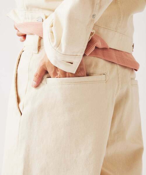 JOURNAL STANDARD relume(ジャーナルスタンダード レリューム)の「クラフトデニム 12oz ワイド デニム スラックス(デニムパンツ・メンズ・ブラックミックス/ブルー/アイボリー・MEDIUM/LARGE)」の21枚目の写真