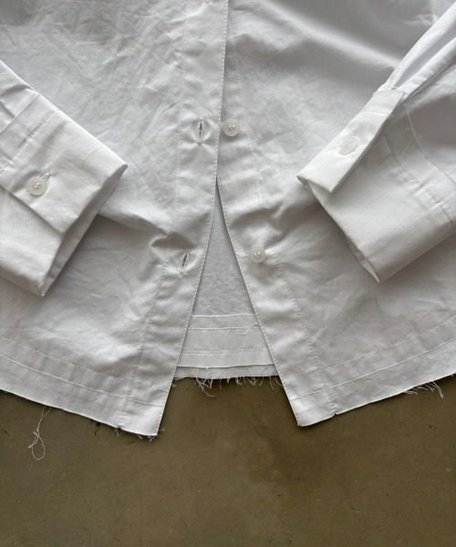 SHAGGIE(シャギー)の「チキンボーンカットオフシャツ(シャツ/ブラウス・レディース・ホワイト/イエロー/ブルー・FREE)」の15枚目の写真