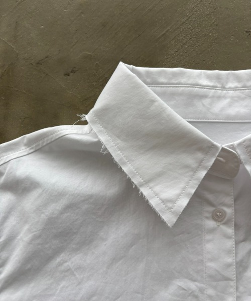 SHAGGIE(シャギー)の「チキンボーンカットオフシャツ(シャツ/ブラウス・レディース・ホワイト/イエロー/ブルー・FREE)」の13枚目の写真