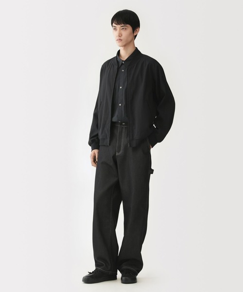 MUJI Labo(ムジラボ)の「〔MUJI Labo〕紳士 レーヨンコットン ショートブルゾン(ブルゾン・メンズ・アイボリー/ブラック/ブラック×ホワイト・M/XL/L/S)」の16枚目の写真