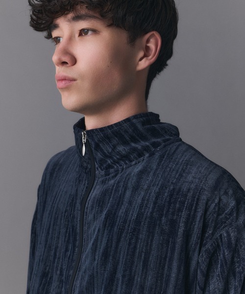 Confirm（コンファーム）の「Crushed Velvet Blouson / クラッシュベルベットブルゾン メンズ レディース ユニセックス（ブルゾン・メンズ・ネイビー/ブラック・S/M/L）」の7枚目の写真