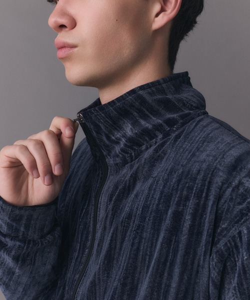 Confirm（コンファーム）の「Crushed Velvet Blouson / クラッシュベルベットブルゾン メンズ レディース ユニセックス（ブルゾン・メンズ・ネイビー/ブラック・S/M/L）」の8枚目の写真