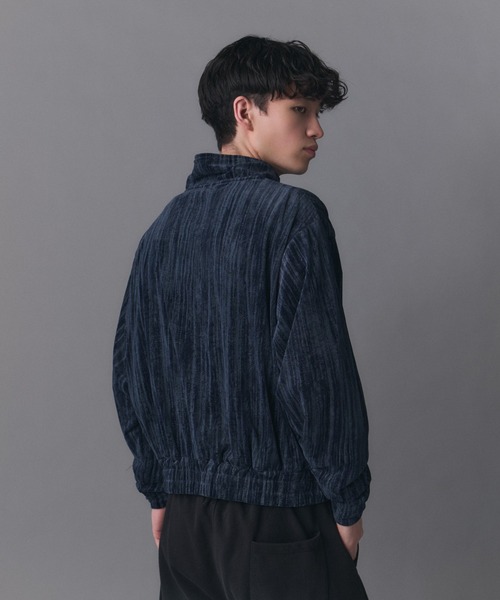 Confirm（コンファーム）の「Crushed Velvet Blouson / クラッシュベルベットブルゾン メンズ レディース ユニセックス（ブルゾン・メンズ・ネイビー/ブラック・S/M/L）」の6枚目の写真