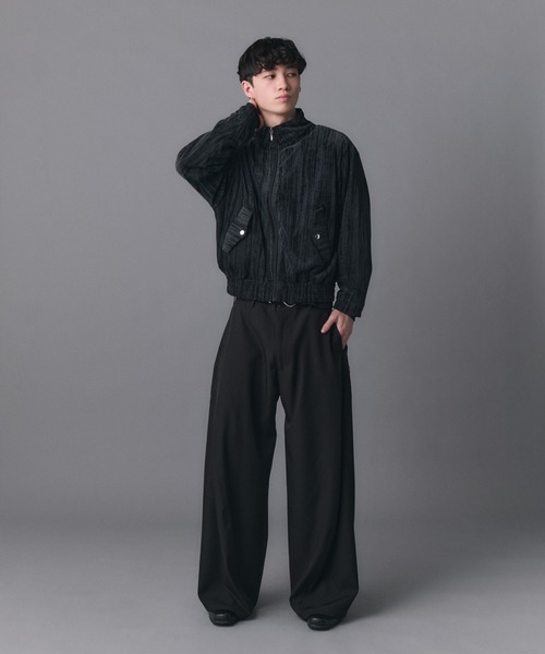 Confirm（コンファーム）の「Crushed Velvet Blouson / クラッシュベルベットブルゾン メンズ レディース ユニセックス（ブルゾン・メンズ・ネイビー/ブラック・S/M/L）」の22枚目の写真