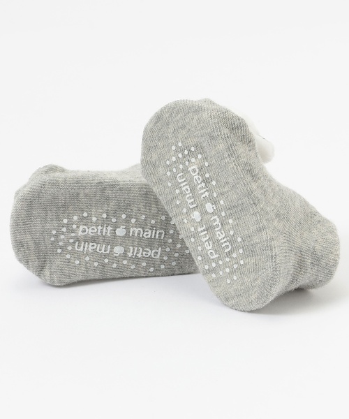 petit main（プティマイン）の「アニマルモチーフカップソックス（ベビーシューズ/ベビーソックス・キッズ・イエロー/グレー/ピンク/ブルー/ベージュ・9-11cm/11-13cm）」の12枚目の写真