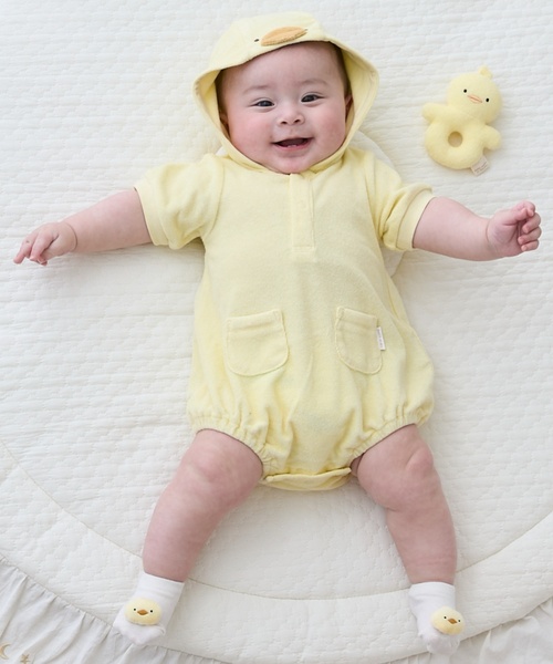 petit main（プティマイン）の「アニマルモチーフカップソックス（ベビーシューズ/ベビーソックス・キッズ・イエロー/グレー/ピンク/ブルー/ベージュ・9-11cm/11-13cm）」の7枚目の写真