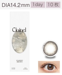 Clainel（クレイネル）の「Clainel 1DAY ワンデー 10枚入り クラシックブラウン　ナチュラル系カラコン（コンタクトレンズ・カラコン）」