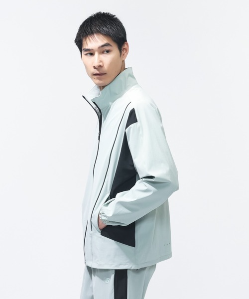 NEW BALANCE(ニューバランス)の「【New Balance×アルペン限定モデル】ニューバランス New Balance ファブリックコンビスタンドカラージャケット(ナイロンジャケット・メンズ・グレー/ブラック・S/M/L/LL/3L)」の3枚目の写真