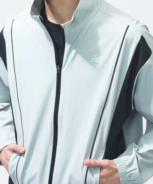 NEW BALANCE(ニューバランス)の「【New Balance×アルペン限定モデル】ニューバランス New Balance ファブリックコンビスタンドカラージャケット(ナイロンジャケット・メンズ・グレー/ブラック・S/M/L/LL/3L)」の8枚目の写真