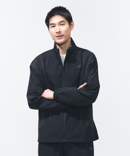 NEW BALANCE(ニューバランス)の「【New Balance×アルペン限定モデル】ニューバランス New Balance ファブリックコンビスタンドカラージャケット(ナイロンジャケット・メンズ・グレー/ブラック・S/M/L/LL/3L)」の11枚目の写真