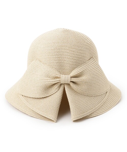 grove（グローブ）の「ウォッシャブルブレードリボンハット（ハット・レディース・ブラック/ライトベージュ/グレー系・00）」の5枚目の写真