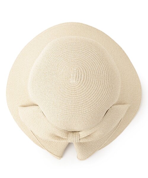 grove（グローブ）の「ウォッシャブルブレードリボンハット（ハット・レディース・ブラック/ライトベージュ/グレー系・00）」の6枚目の写真