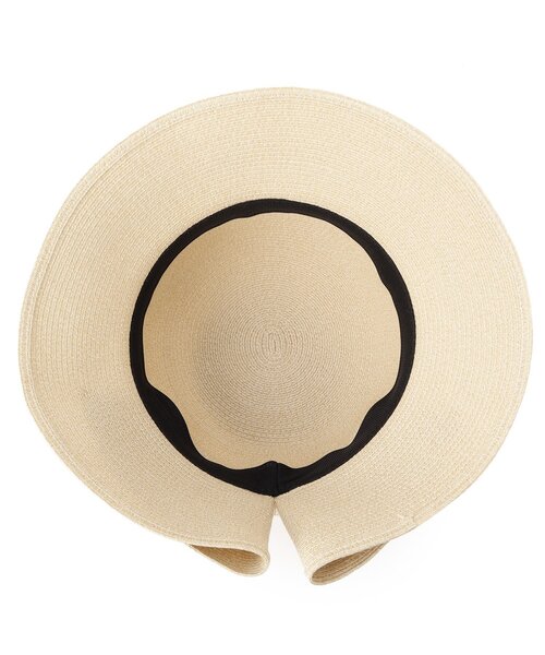 grove（グローブ）の「ウォッシャブルブレードリボンハット（ハット・レディース・ブラック/ライトベージュ/グレー系・00）」の7枚目の写真