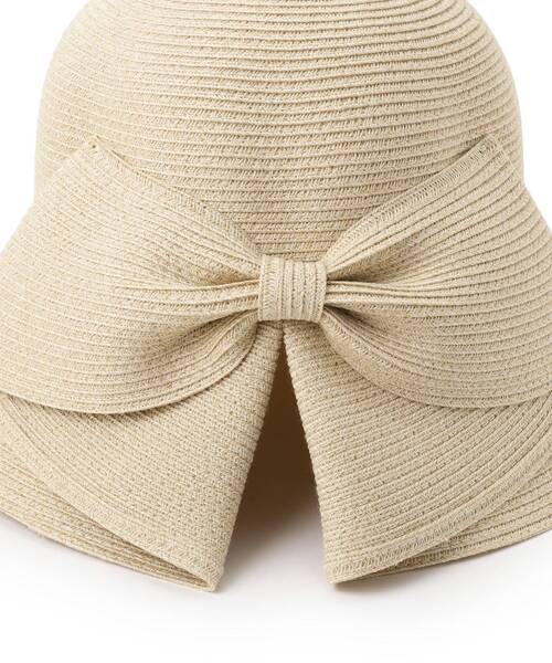 grove（グローブ）の「ウォッシャブルブレードリボンハット（ハット・レディース・ブラック/ライトベージュ/グレー系・00）」の8枚目の写真