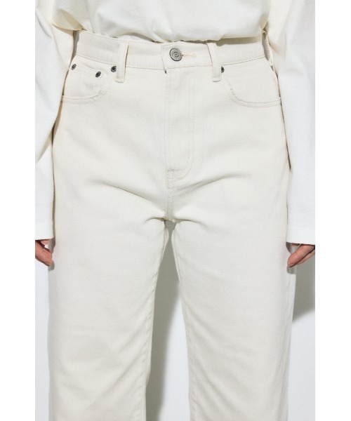 AZUL by moussy(アズールバイマウジー)の「【シリーズ累計最速で1,000本突破!】【サイズ,身長別画像あり】AZUL DENIM ストレートデニム ロング丈(デニムパンツ・レディース・ライトブルー/アイボリー・25inch/24inch/27inch/26inch)」の8枚目の写真