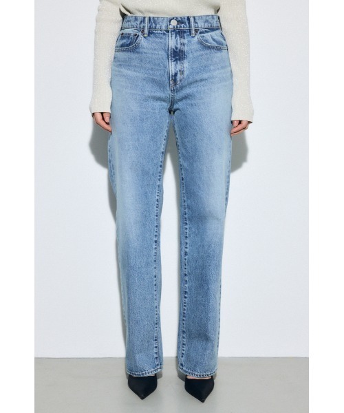 AZUL by moussy(アズールバイマウジー)の「【シリーズ累計最速で1,000本突破!】【サイズ,身長別画像あり】AZUL DENIM ストレートデニム ロング丈(デニムパンツ・レディース・ライトブルー/アイボリー・25inch/24inch/27inch/26inch)」の11枚目の写真