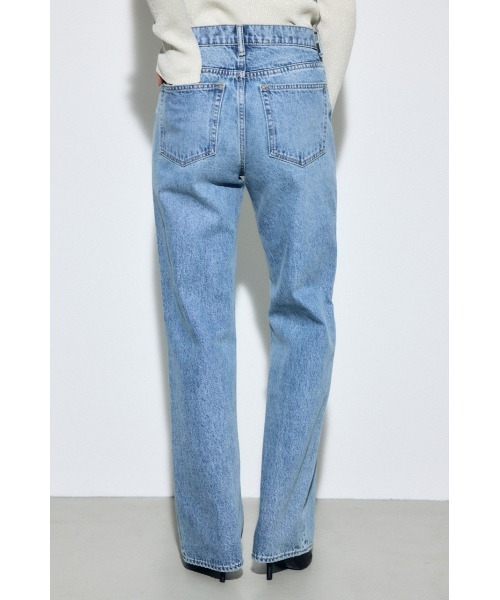AZUL by moussy(アズールバイマウジー)の「【シリーズ累計最速で1,000本突破!】【サイズ,身長別画像あり】AZUL DENIM ストレートデニム ロング丈(デニムパンツ・レディース・ライトブルー/アイボリー・25inch/24inch/27inch/26inch)」の14枚目の写真