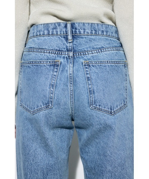 AZUL by moussy(アズールバイマウジー)の「【シリーズ累計最速で1,000本突破!】【サイズ,身長別画像あり】AZUL DENIM ストレートデニム ロング丈(デニムパンツ・レディース・ライトブルー/アイボリー・25inch/24inch/27inch/26inch)」の17枚目の写真