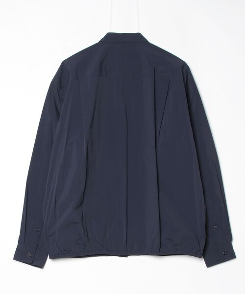 GYMPHLEX（ジムフレックス）の「Gymphlex/ジムフレックス　ロングスリーブショートシャツ　LONGSLEEVE SHORT SHIRT　GY-B0460 SYM（シャツ/ブラウス・メンズ・ライトグレー/ネイビー・L/M）」の3枚目の写真