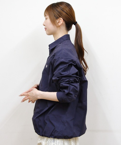 GYMPHLEX(ジムフレックス)の「Gymphlex/ジムフレックス ロングスリーブショートシャツ LONGSLEEVE SHORT SHIRT GY-B0460 SYM(シャツ/ブラウス・メンズ・ライトグレー/ネイビー・L/M)」の8枚目の写真
