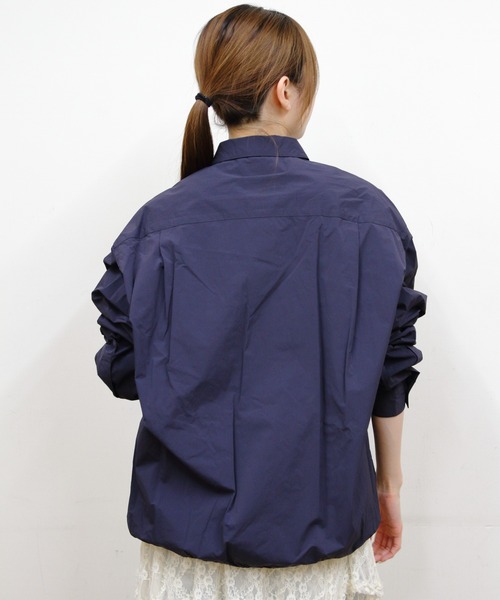 GYMPHLEX(ジムフレックス)の「Gymphlex/ジムフレックス ロングスリーブショートシャツ LONGSLEEVE SHORT SHIRT GY-B0460 SYM(シャツ/ブラウス・メンズ・ライトグレー/ネイビー・L/M)」の9枚目の写真