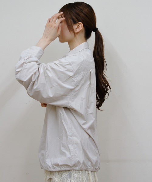 GYMPHLEX(ジムフレックス)の「Gymphlex/ジムフレックス ロングスリーブショートシャツ LONGSLEEVE SHORT SHIRT GY-B0460 SYM(シャツ/ブラウス・メンズ・ライトグレー/ネイビー・L/M)」の12枚目の写真