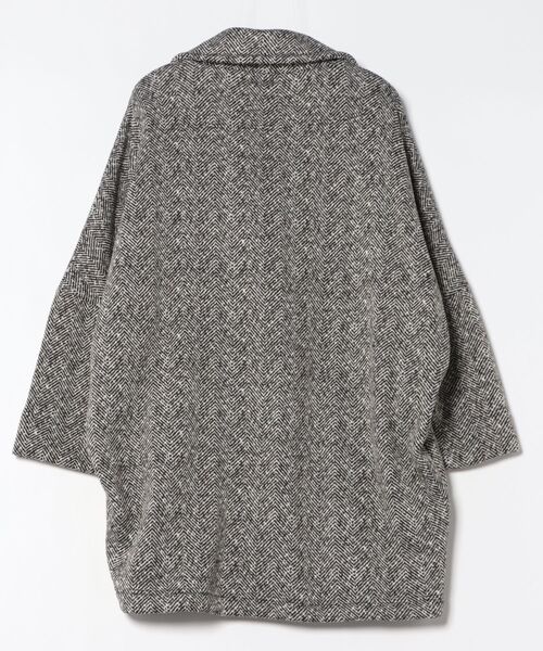 TONAL（トーナル）の「裏起毛ヘリンボーンコート（その他アウター・レディース・ブラウン・MEDIUM）」の2枚目の写真