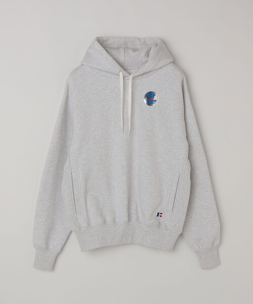 Russell Athletic(ラッセルアスレティック)の「RUSSELL ATHLETIC: PRO COTTON ヘビーウェイトスウェットパーカー(スウェット・メンズ・ライトグレー/ネイビー/ブラック・MEDIUM/LARGE)」の2枚目の写真