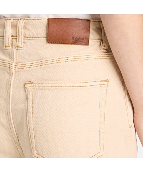 Timberland(ティンバーランド)の「デニム ワイド レッグ パンツ レディース(デニムパンツ・レディース・アイボリー・29inch/25inch/27inch)」の4枚目の写真