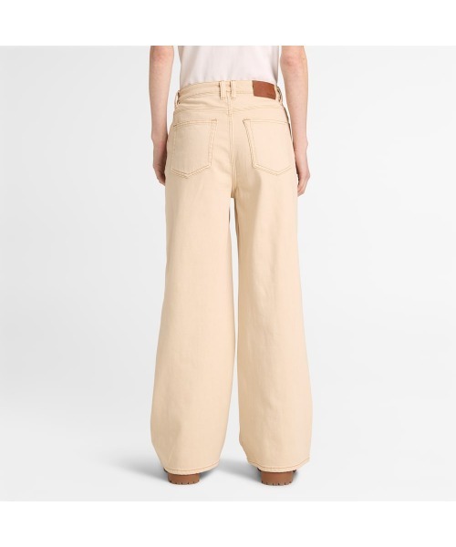 Timberland(ティンバーランド)の「デニム ワイド レッグ パンツ レディース(デニムパンツ・レディース・アイボリー・29inch/25inch/27inch)」の5枚目の写真