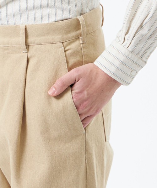 MACKINTOSH PHILOSOPHY(マッキントッシュ フィロソフィー)の「ワンタックテーパード 10ozデニム(デニムパンツ・メンズ・ベージュ系その他5/ネイビー・38/40/42)」の6枚目の写真
